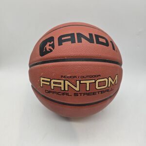 Vintage AND1 And 1 Basketball Ball Fantom Rubber Orange Official Size 7 29.5”